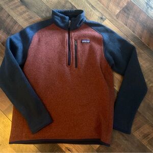 Patagonia Better Sweater 2 Tone 1/4 Zip Pullover M